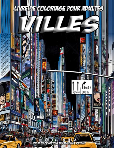 Buy Livre De Coloriage Pour Adultes Villes Joetrust Villes Un Livre De