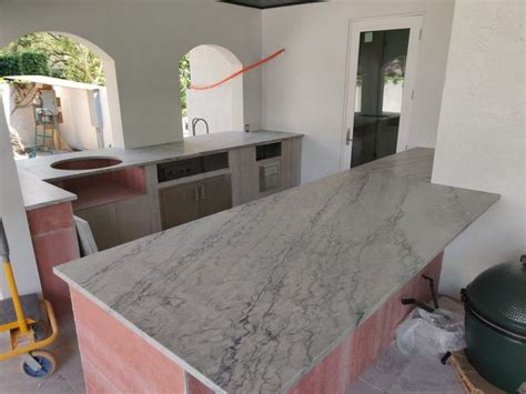 Beautiful Outdoor Kitchen Granite Countertop Outdoor Kitchen