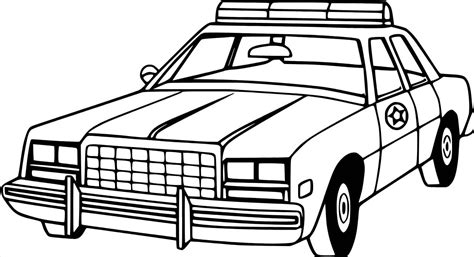Carro De Policia Para Pintar - 8