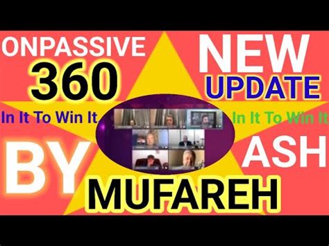 ONPASSIVE 360 WEBINAR LIVE ASH MUFAREH YouTube