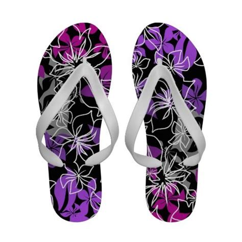 Dancing Hibiscus Hawaiian Flip Flops Hawaiian Flip Flops Floral