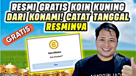 Resmi Gratis Koin Dari Konami Catat Tanggal Koin Gratis Masuk Ke Akun