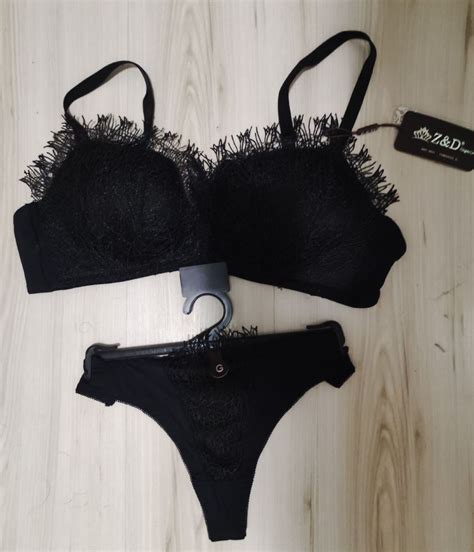 Conjunto Lingerie Fio Dental Lingerie Feminina Z D Nunca Usado Enjoei