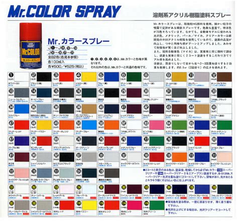 Mr Hobby Mr Colour Spray Paints Huge Colour Range Kent Models