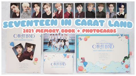 Unboxing Seventeen In Carat Land 2021 Memory Book Photocard Set