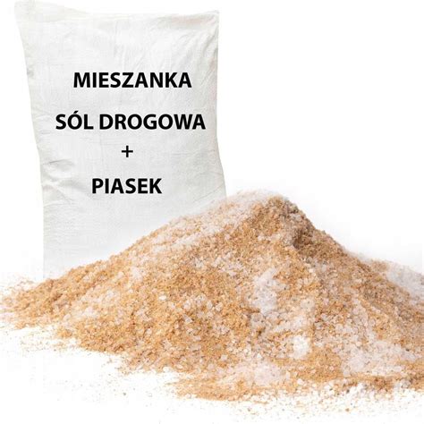 Sól drogowa gruboziarnista mieszanka piasek sól chlorek wapnia