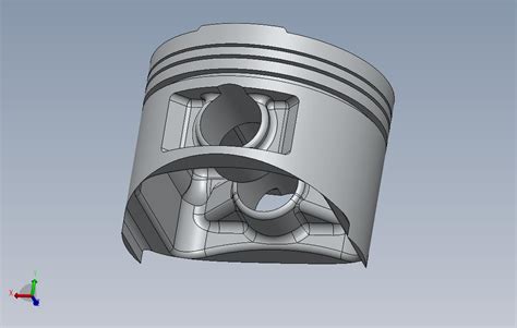 三维模型pr3本田活塞solidworks 2014模型图纸免费下载 懒石网