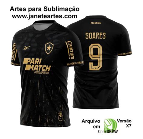 Arte Vetor Camisa Botafogo Reserva 2024 2025 Janete Artes