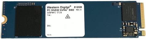 Western Digital WD 512GB SSD PC SN530 M 2 2280 PCIe Gen3 X4 NVMe