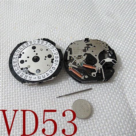 Hattori Epson TMI VD53 VD53C Watch Quartz Movement Date At 3 Japan Made