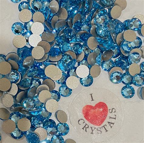 Aqua Aquamarine Blue 5ss 18mm Ihc Austrian 2058 Crystal Flatback