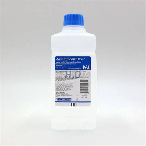 Agua Inyectable Pisa Frasco Con 1000 Ml Pisa