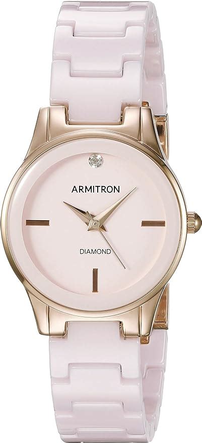 Armitron Women S Vhrg Diamond Accented Rose Gold Tone And Light