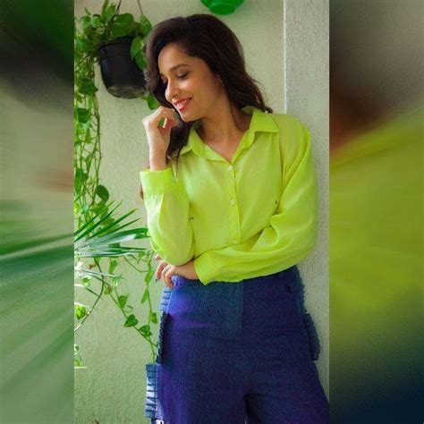 Baaghi 3 actress Ankita Lokhande goes neon green for the film’s promotions