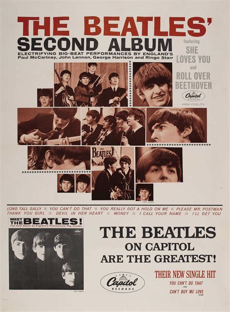 The Beatles Second Album Promotional Poster 11x14 Photo - Etsy ...