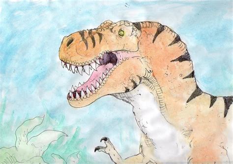 Jp T Rex Watercolour Sketch By Dinodilopho On Deviantart