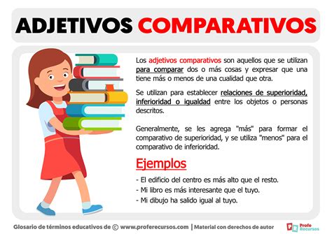 Qué Son Los Adjetivos Comparativos