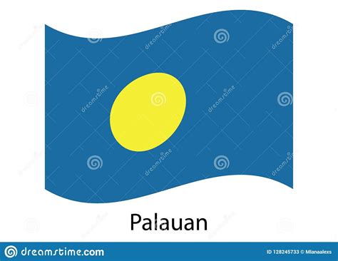 Palau Flag Symbol Of The Republic Of Palau