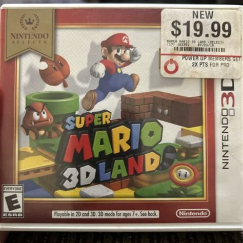 Super Mario 3d Land Nintendo Selects Edition Nintendo 3ds Video Game Complete 45496744946 Ebay