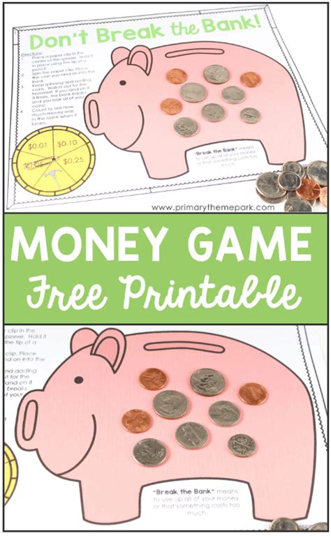 13 Free Money Board Games Printables Kids And Teens