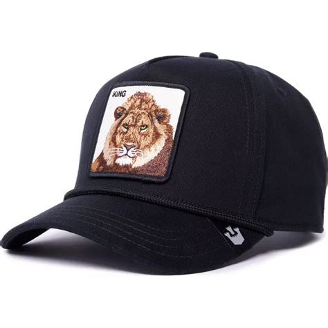 Goorin Bros Curved Brim Lion King 100 The Farm All Over Canvas Black