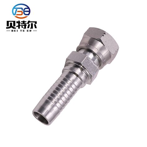 Swaged Reusable Galvanized Or Stainless Steel Adapter Metric Hydraulic