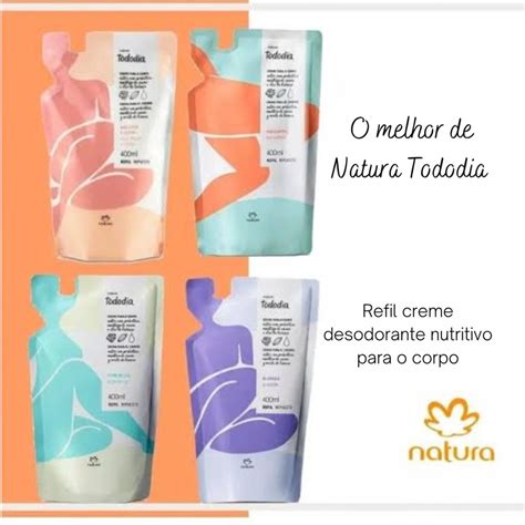 Refil Creme Desodorante Nutritivo Para O Corpo Natura Tododia 400ml