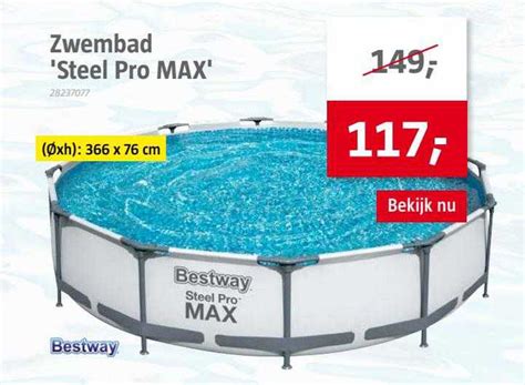 Bestway Zwembad Steel Pro Max Aanbieding Bij BAUHAUS 1Folders Nl