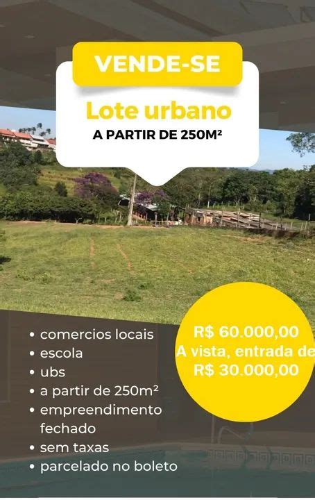 O lote terreno em Santa Isabel SP 5 minutos do centro 250 m²