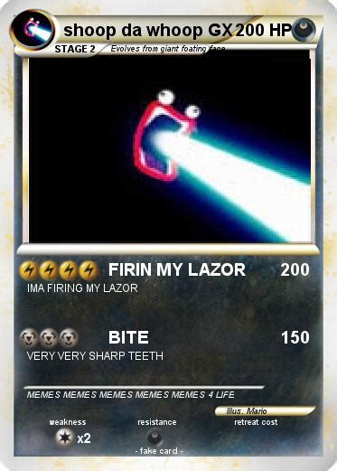 Pokémon Shoop Da Whoop Gx Firin My Lazor My Pokemon Card