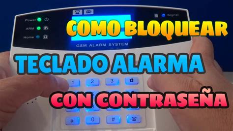 Como Bloquear Teclado Alarma Pg Tuya Smart Life Con Contrase A