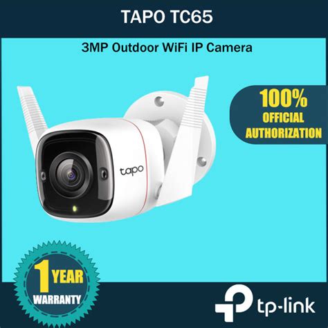 Ready StockTP Link Tapo TC65 3MP Outdoor WiFi IP Camera Advanced