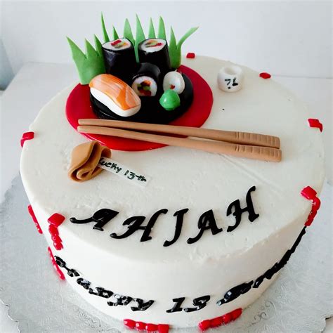 Sushi Cake L Sushi Birthday Cake L Sushi Themed Party L Japanese Themed