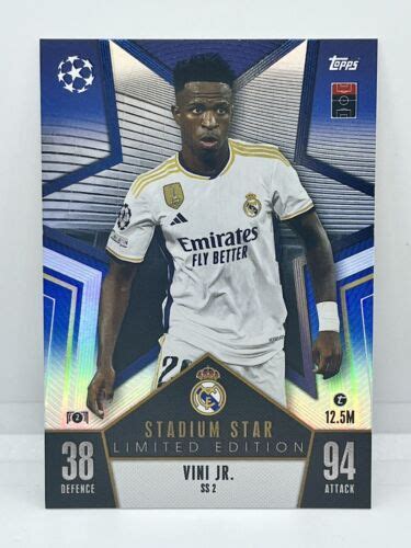 Topps Match Attax Vini Jr Stadium Star Limited Edition Ss Ebay