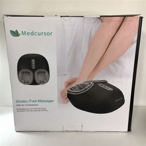 Medcursor Electric Shiatsu Foot Massager Machine With Air Compression Tested 850017613171 Ebay