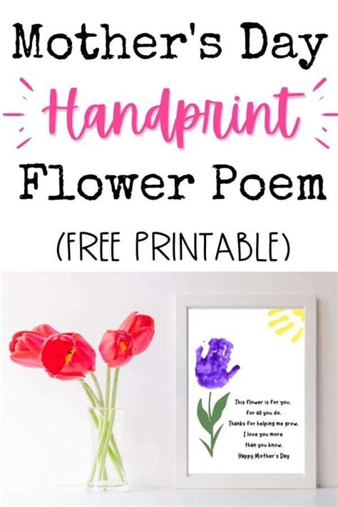 My Handprint Flower Poem