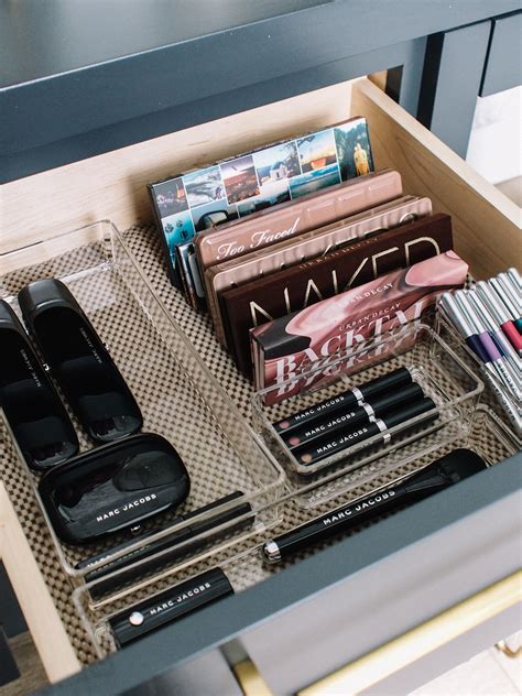 How I Organize My Makeup Drawers Andee Layne