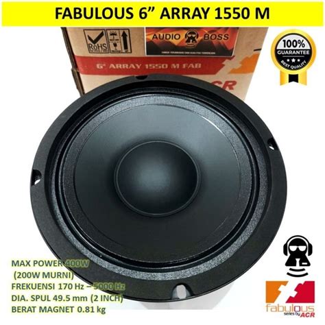 Jual Speaker ACR 6 Fabulous ARRAY 1550 M FAB 400w Line Array Midrange