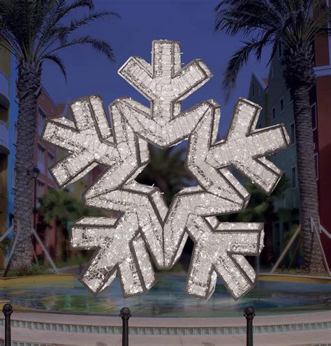 Giant Illuminated Snowflake Props | Commercial Christmas Supply ...