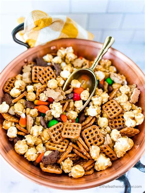 Halloween Snack Mix - The Feathered Nester