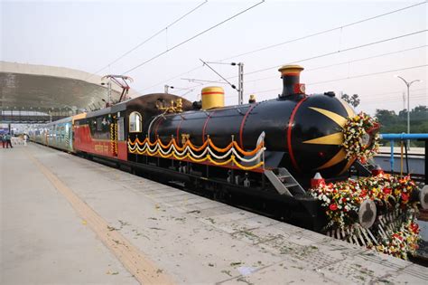 Gujarat First Steam Heritage Train Check Ekta Nagar Ahmedabad Special