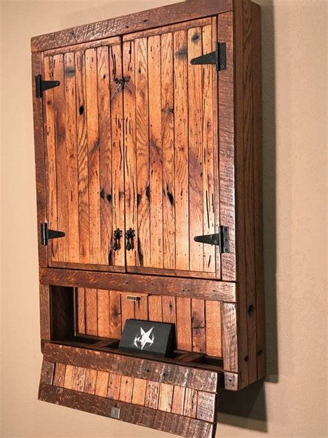 Dartboard Cabinet With Compartment Barn Wood Made To Order Etsy