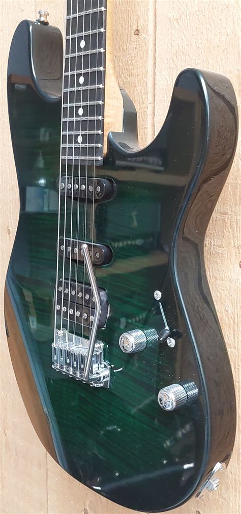 Haarguitars And Parts Trad S Rh Model Green Burst Haarguitars And Parts