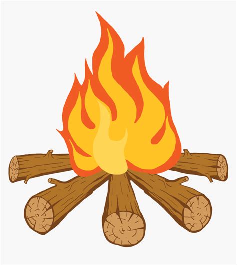 Burning Wood Clipart