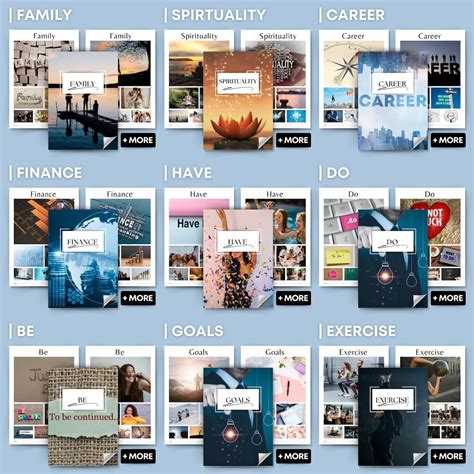 Ultimate Vision Board Kit Bundle 2024 Vision Board Printable Law Of