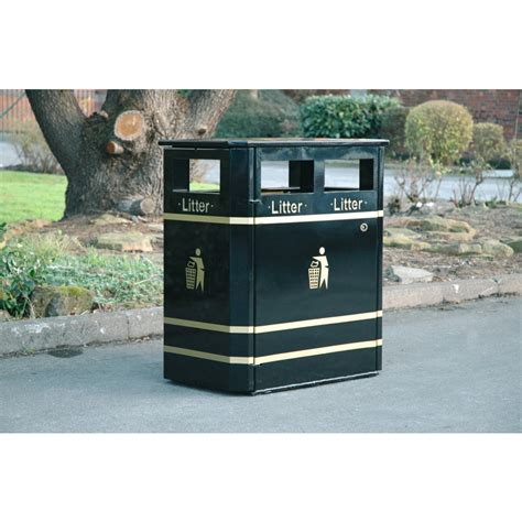 Derby Double Steel Litter Bin Bins Ypo