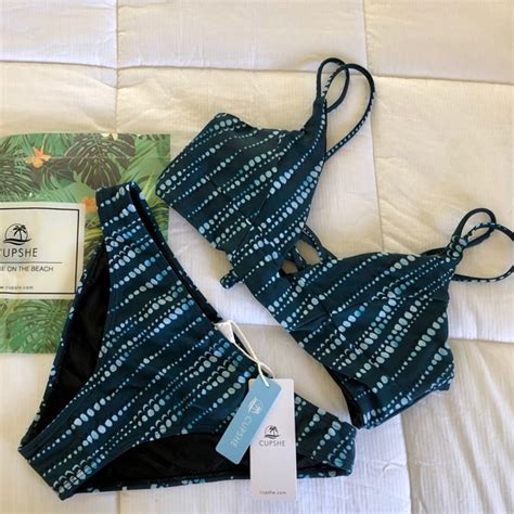 Cupshe Swim Cupshe Dream Space Laceup Bikini Set Poshmark