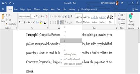 Modifier Lespacement Des Lignes Dans MS Word StackLima