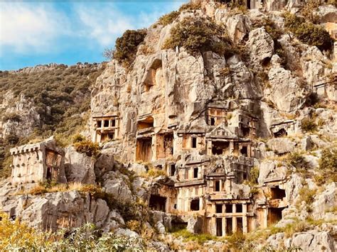 Myra Ancient City Ruins And Rock Tombs Demre Antalya