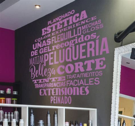 Vinilo Para Peluquer A Belleza Nombres De Salones De Belleza Dise O